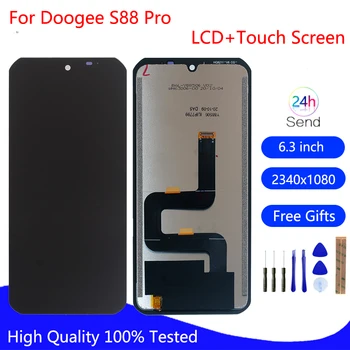 Original Para Doogee S88 Pro Visor LCD Touch Screen Digitalizador de Peças de Reparo Para Doogee S88Pro Tela LCD de Ferramentas Livres