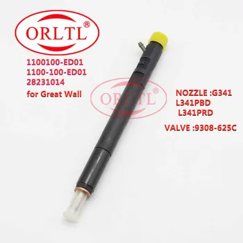 ORLTL ED01 28231014 Original do Injector Diesel 1100100ED01 E 1100100-ED01 para DGreat Parede, Passe o mouse V200 & X200 2.0 L 4PC/MONTE
