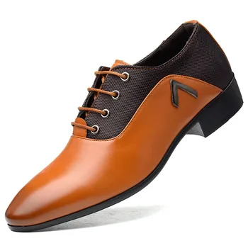 Os homens da Nova Moda Formal Sapatos sapatos Business Casual de Couro Sapatos de Sola Macia flats laço na Condução Confortável Calçados