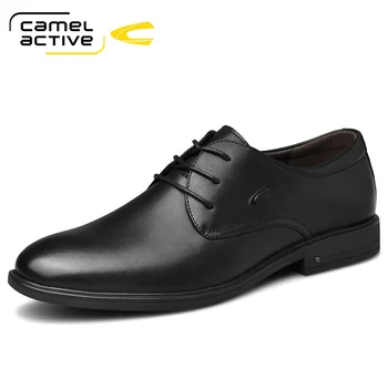 Oxford Mens Sapatos Formais de Negócios Lace-up de Couro de Grão Integral Minimalista Sapatos para Homens