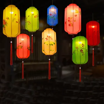 Pano lanterna imitando restaurante clássico corredor criativo hanging lamp japonês chinês decoração do casamento tradicional