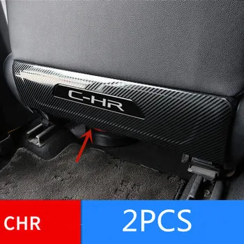 Para a Toyota C-RH 2018-2021 de aço inoxidável Assento anti kick pad banco de Trás linha anti kick pad Anti-risco acessórios do carro