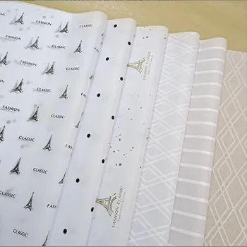 Personalizado da marca de Luxo logotipo o nome impresso dom de vestuário de tênis de embrulho de papel glassine tecido de papel de embrulho