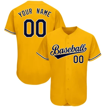 PLstar Cosmos de Beisebol camisa Camisa Personalizada do Nome Vintage Amarelo Dividir Camisa de Beisebol de Beisebol camisa Camisa de hip hop Tops