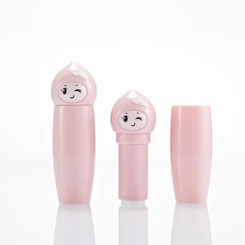 Rosa bebê bonito lip balm tubo vazio recicláveis batom de embalagem em stock