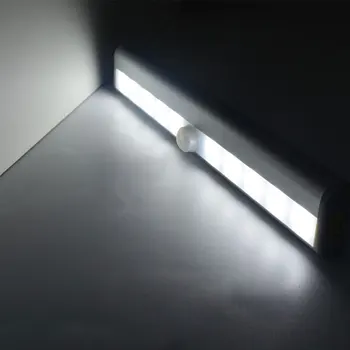 Sensor de movimento Detector Noite do DIODO emissor de Luz da Bateria Operado sem Fio Closet Luzes do Armário de Cozinha, Gaveta com luz de presença Lâmpada