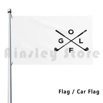 Vintage À Procura De Golfe E Campo De Golfe De Presentes-Hd Gráfico Exterior Decoração Bandeira Bandeira De Carro De Golfe Golfe Jogador Bogey Birdie Par