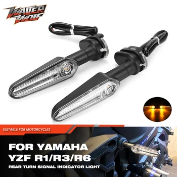 YZFR3 LED Traseiro Luz Sinal de volta Para a YAMAHA YZF R3 R6/S R25 R7 R9 R15 V2.0 V3.0 R1/M/S TMAX T-MAX 530 Motocicleta Indicador da Lâmpada